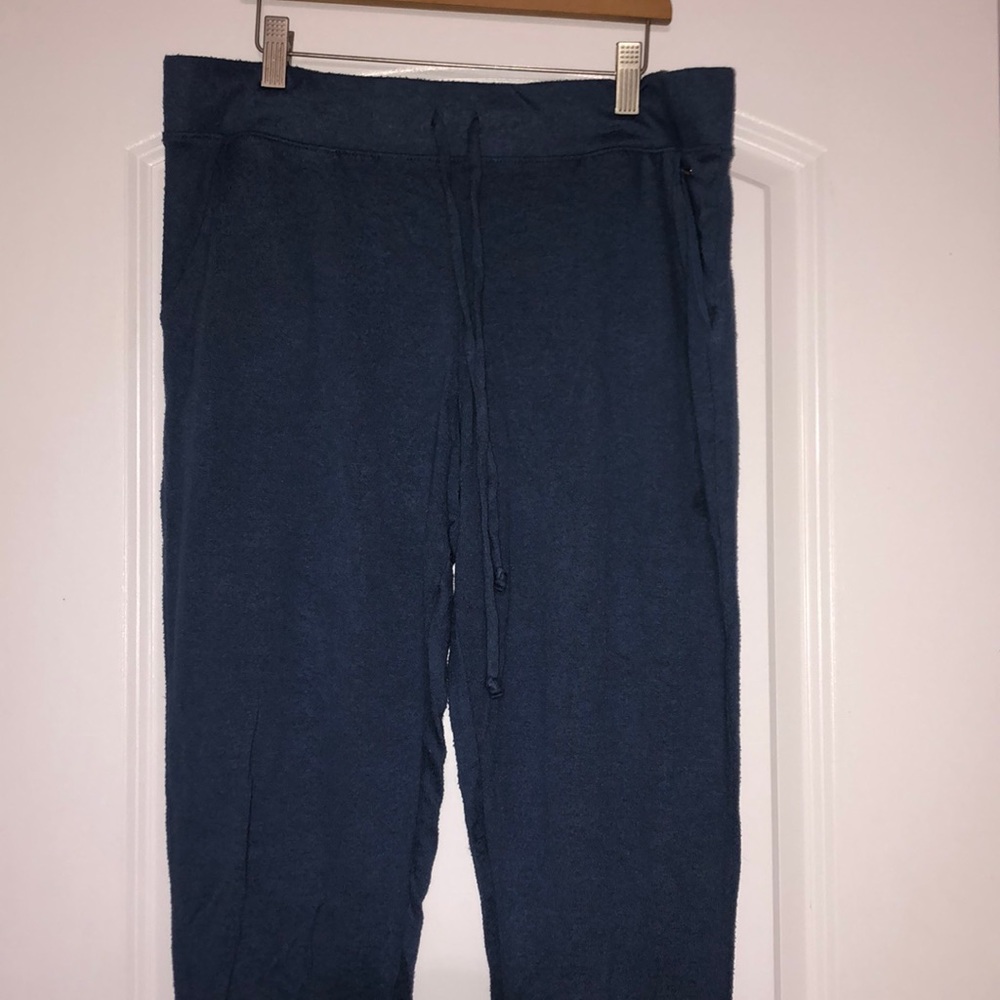 Blue PINK stretchy sweatpants! So soft!